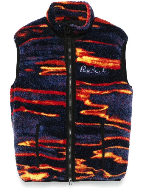 BLUE SKY INN Sunset Sea-print gilet
