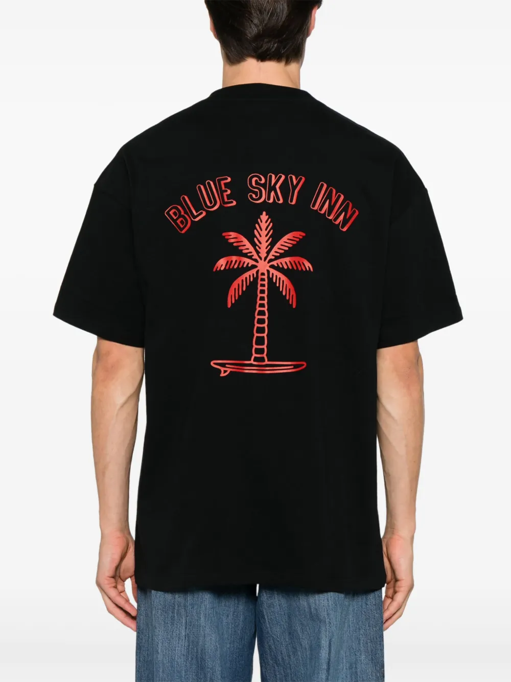 BLUE SKY INN Surf Palm T-shirt Zwart