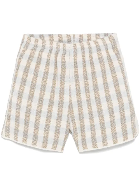 BLUE SKY INN checked bouclé shorts