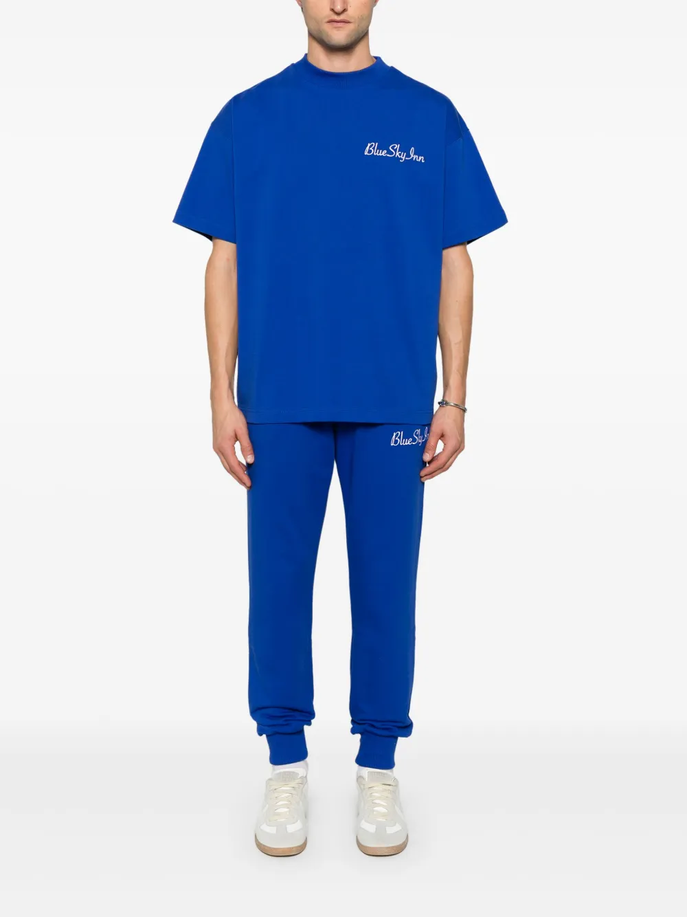 BLUE SKY INN T-shirt met geborduurd logo - Blauw