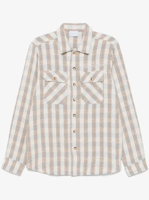 BLUE SKY INN bouclé long-sleeve shirt