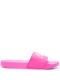 BLUE SKY INN logo-appliqué slides - Pink