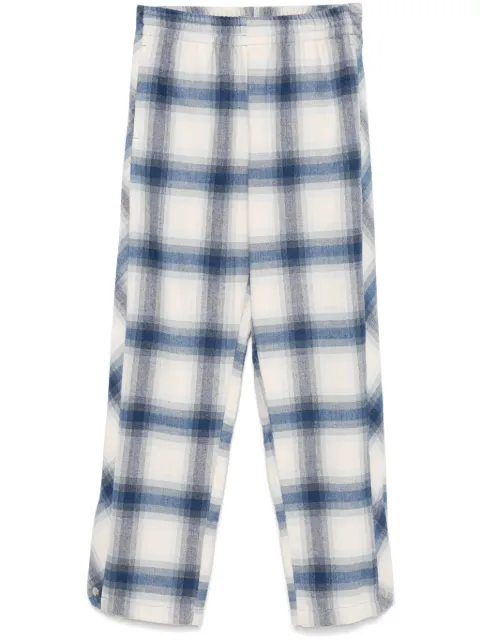 BLUE SKY INN checked flannel trousers