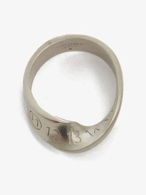 Maison Margiela numbers-motif twisted ring