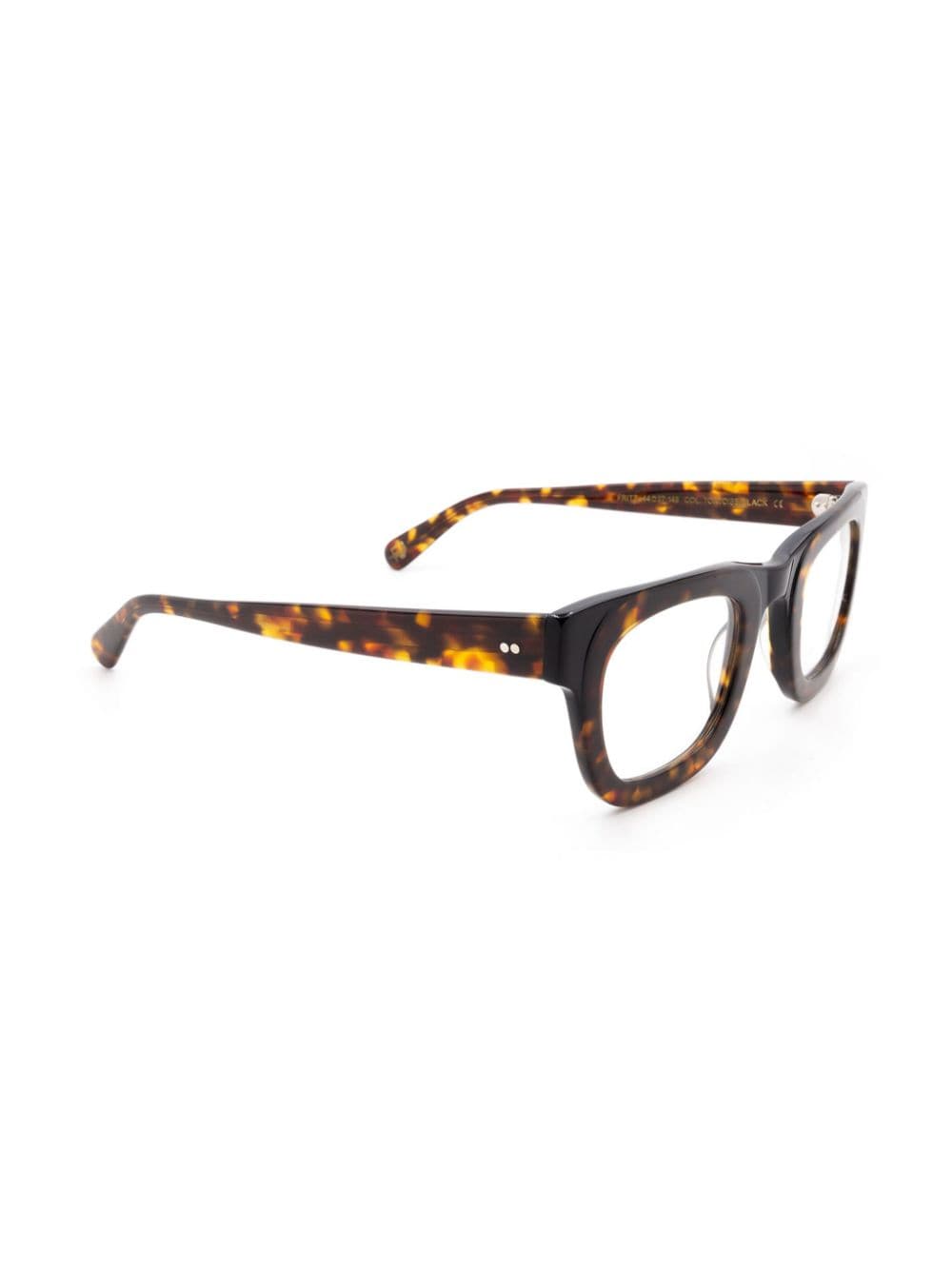 Moscot Fritz bril met vierkant montuur - Bruin