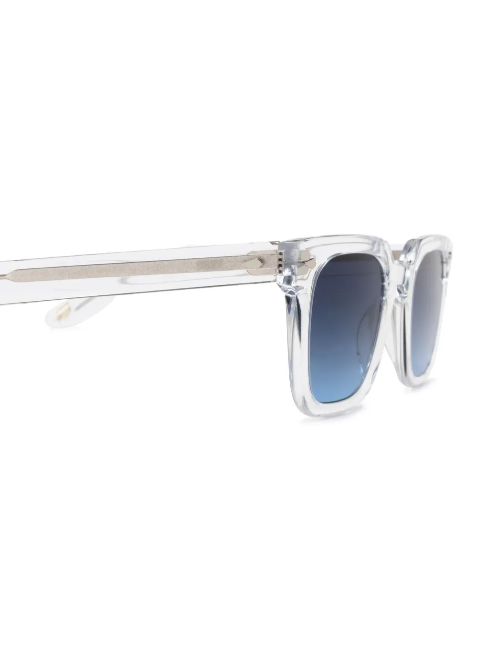 Moscot Grober Sun zonnebril met vierkant montuur Wit
