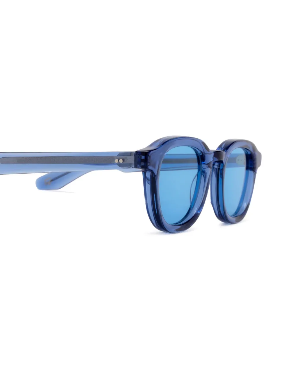 Moscot Zonnebril met rond montuur Blauw