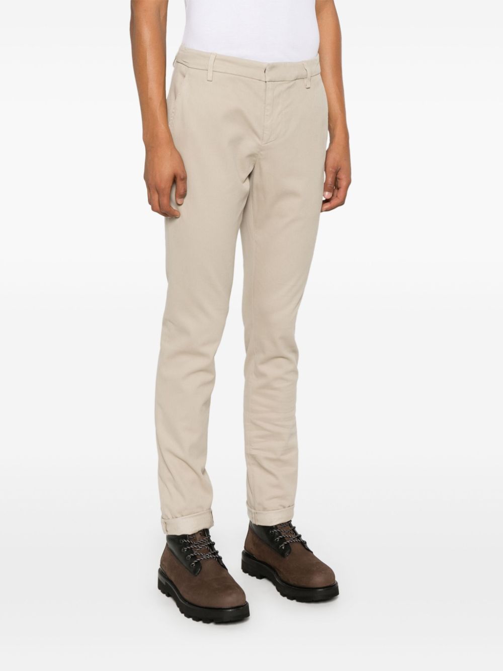 Shop Dondup Gaubert Tapered Trousers In Neutrals