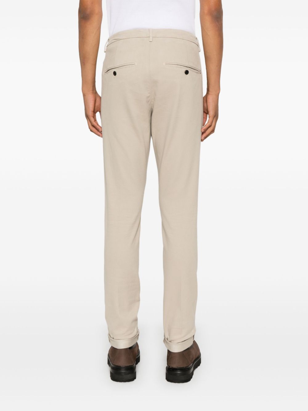 Shop Dondup Gaubert Tapered Trousers In Neutrals