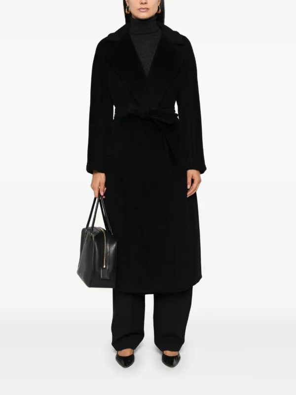 Weekend Max Mara Tempera Coat | Black | FARFETCH