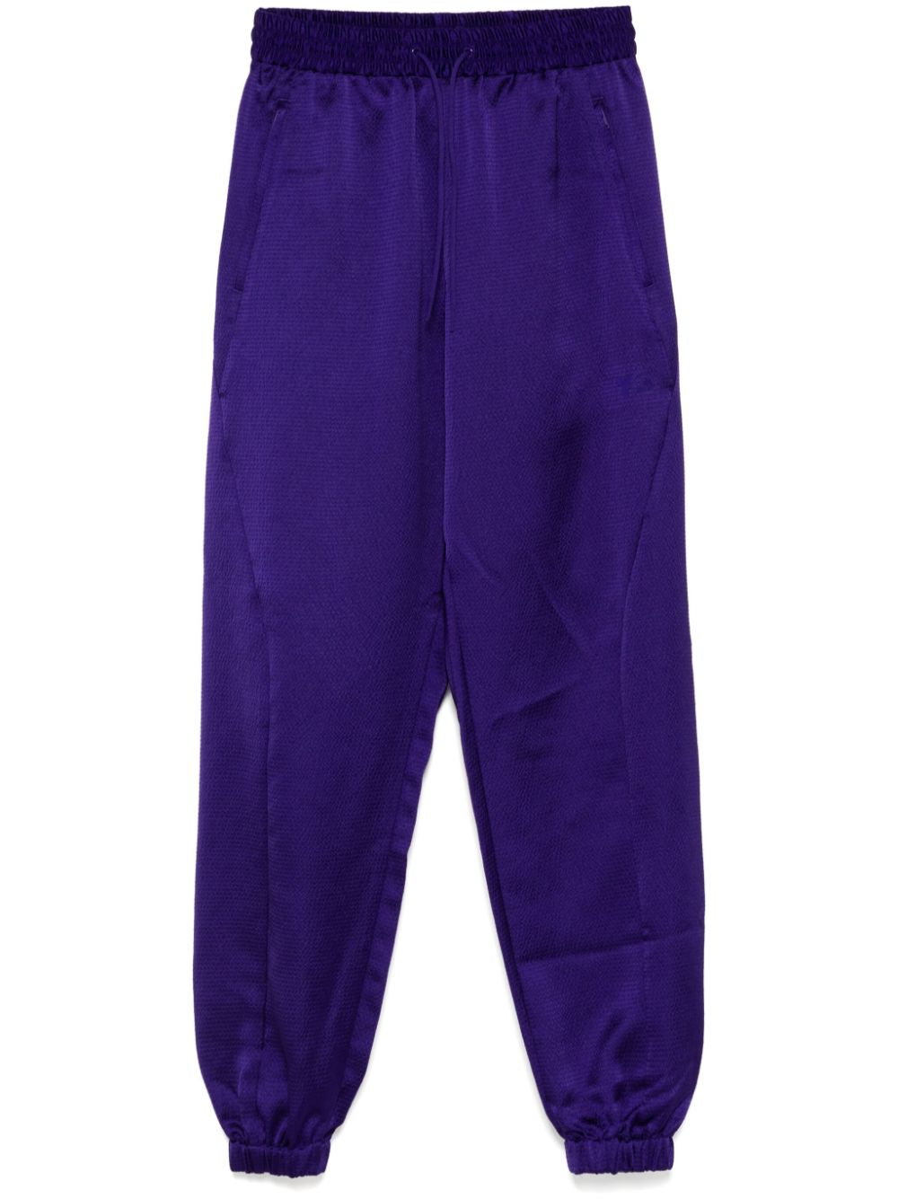 Y-3 logo-print track pants - Purple