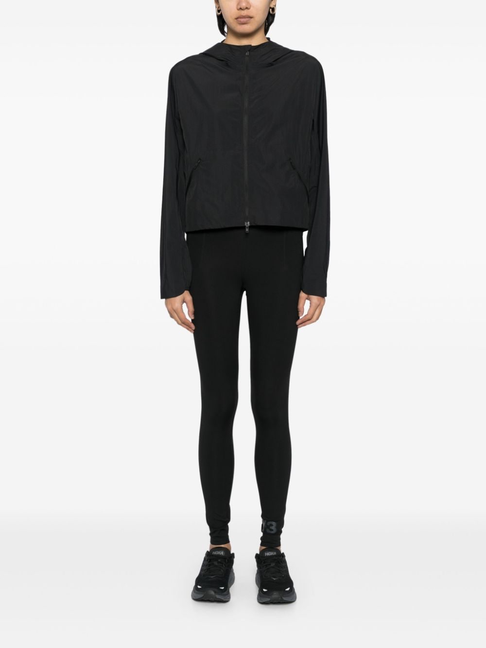 Shop Y-3 Running Jacket In Black