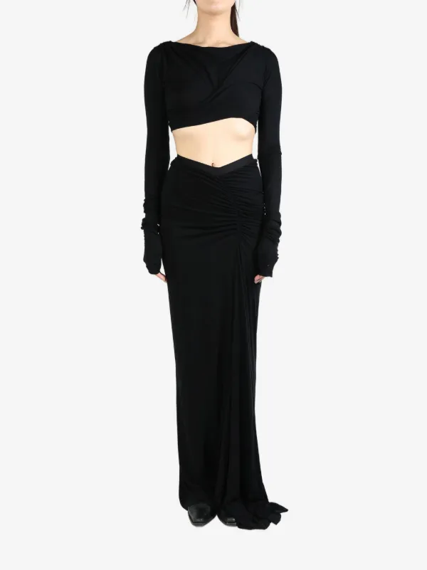 Rick Owens Lilies クロップド トップ | ブラック | FARFETCH JP