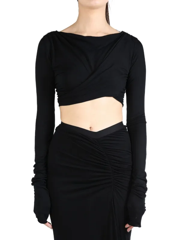 Rick Owens Lilies クロップド トップ | ブラック | FARFETCH JP