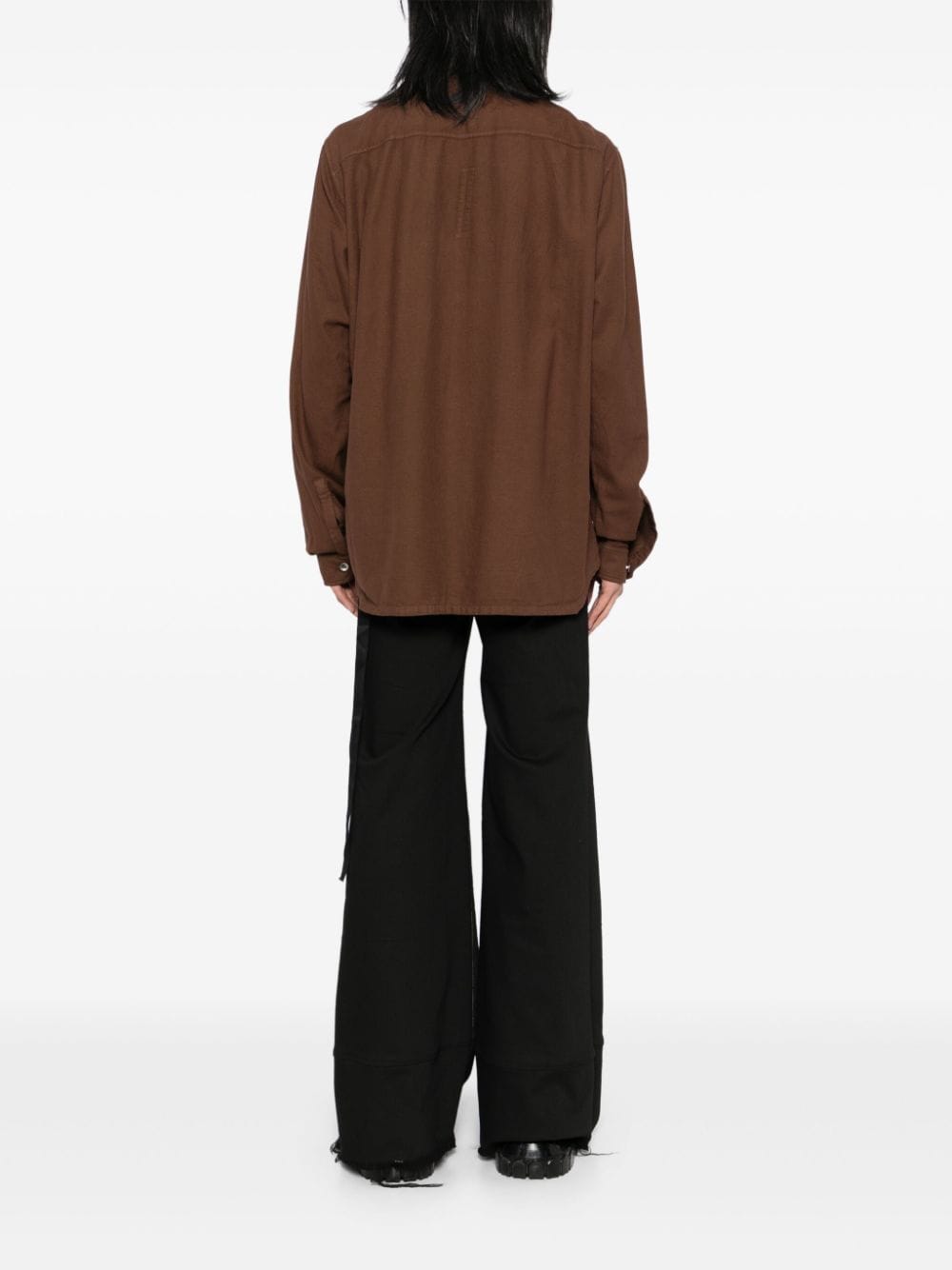 Shop Rick Owens Drkshdw Cotton Shirt In Brown