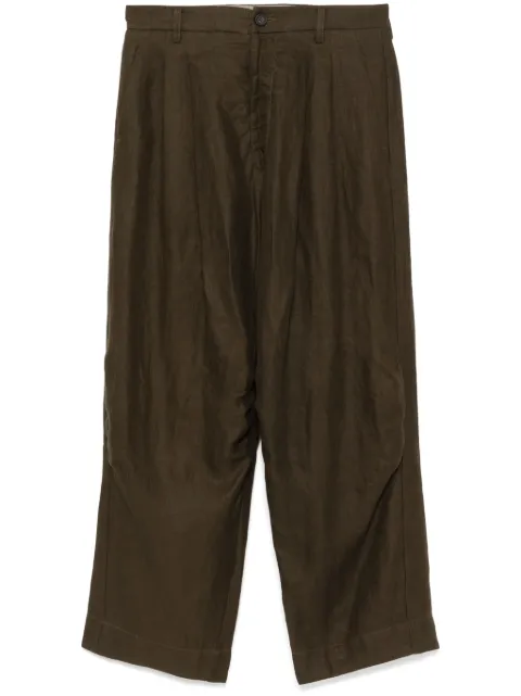 Ziggy Chen pantalones tapered con pinzas