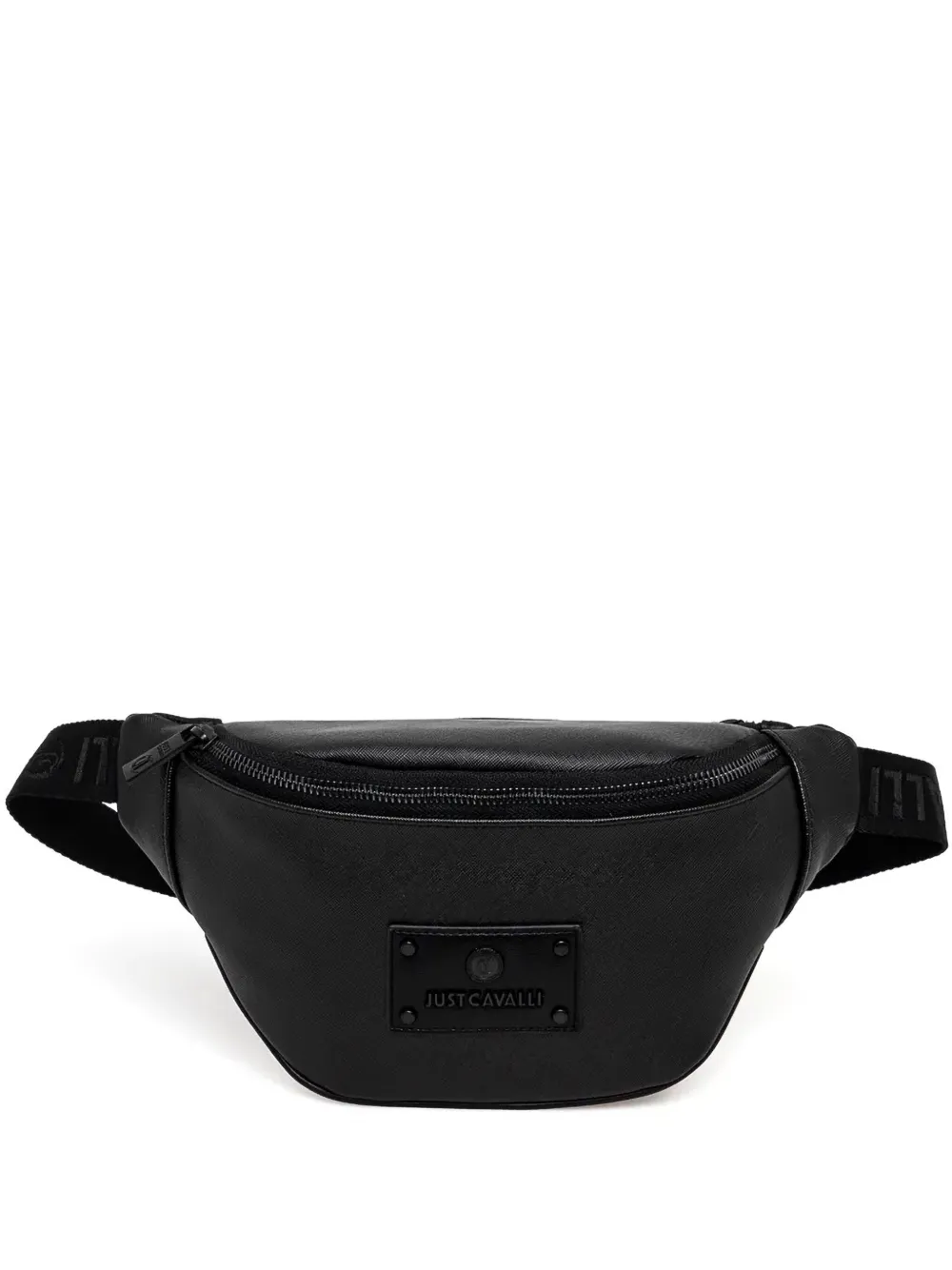 Just Cavalli logo-patch belt bag - Black