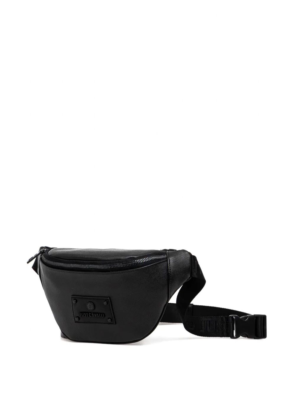 Just Cavalli logo-patch belt bag - Black