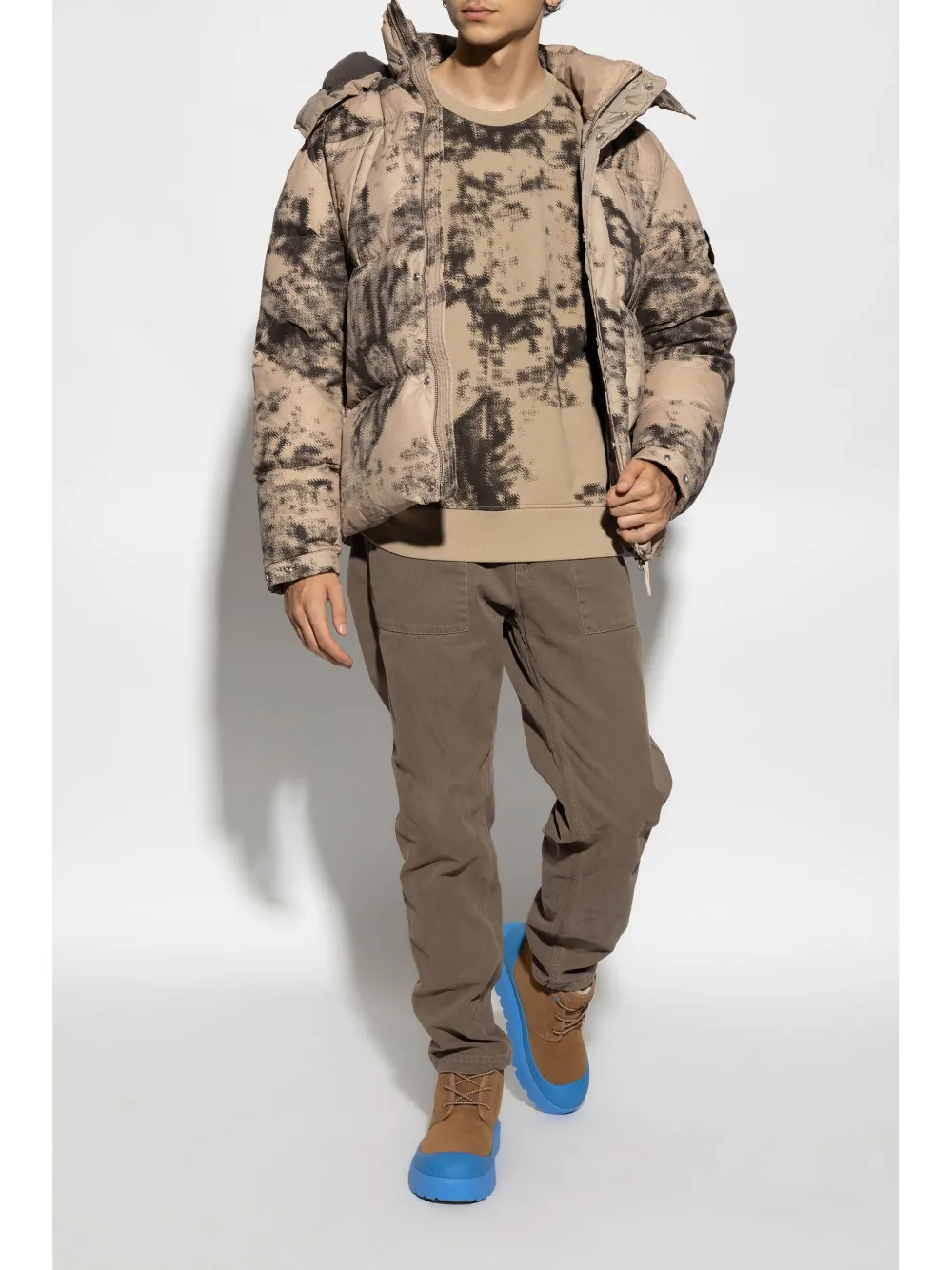 Stone Island Sweater met ronde hals - Beige