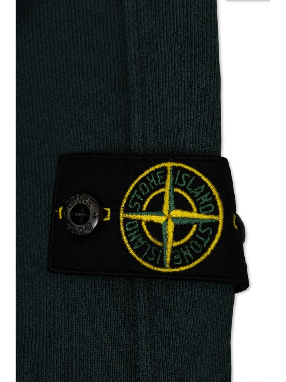 Shop Stone Island Junior Compass-motif Jacket In Green