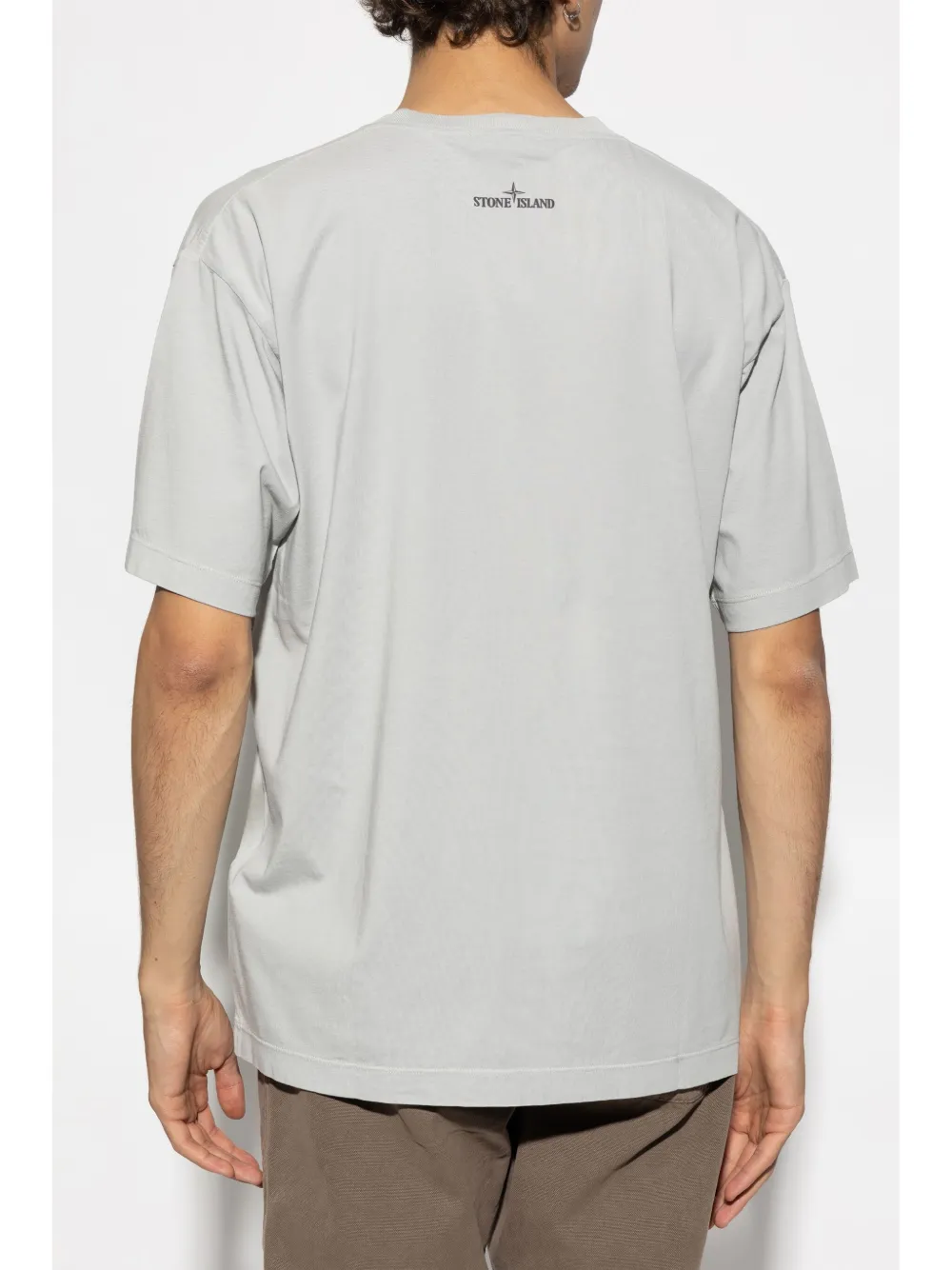 Stone Island T-shirt met print Grijs