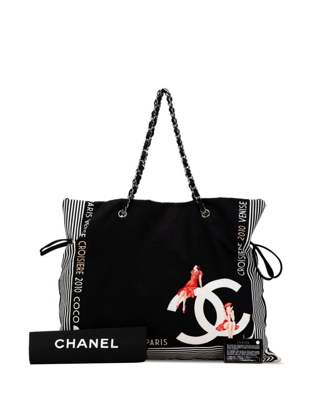 CHANEL 2009-2010 Paris-Venice Canvas Bon Bon tote bag Women