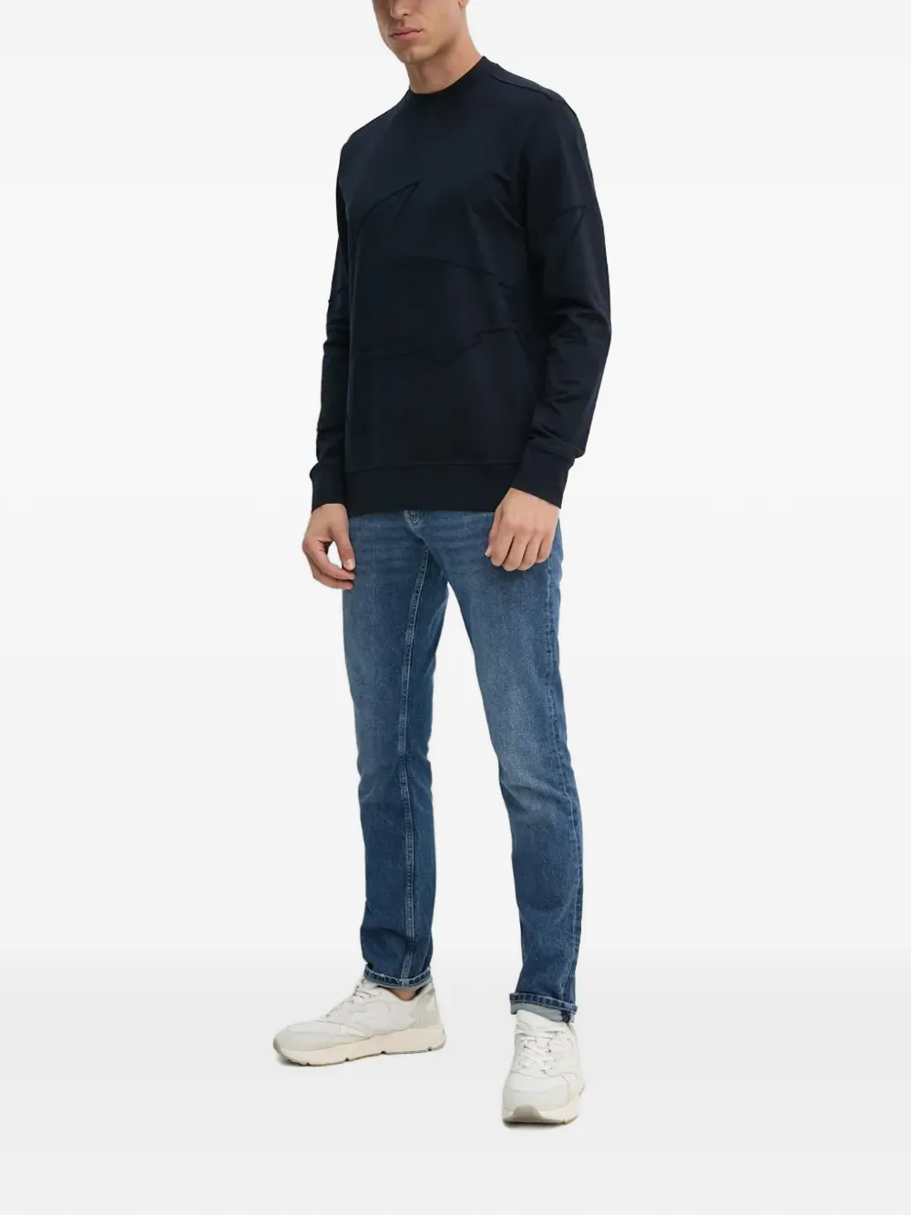 Paul & Shark Sweater verfraaid met logo Blauw