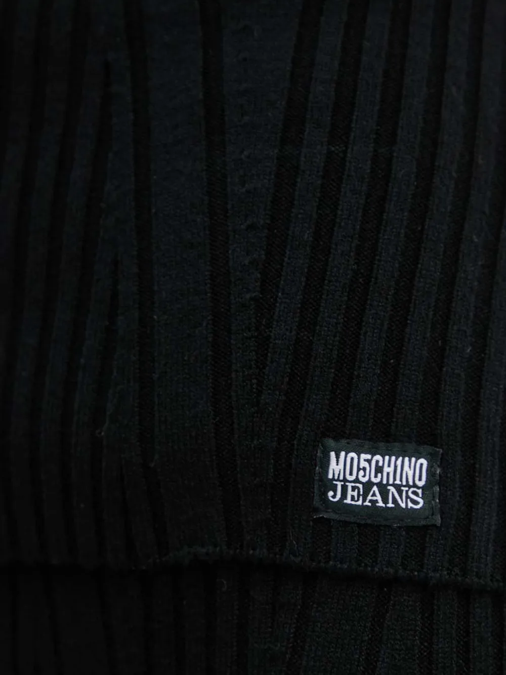 MOSCHINO JEANS Geribbelde top Zwart