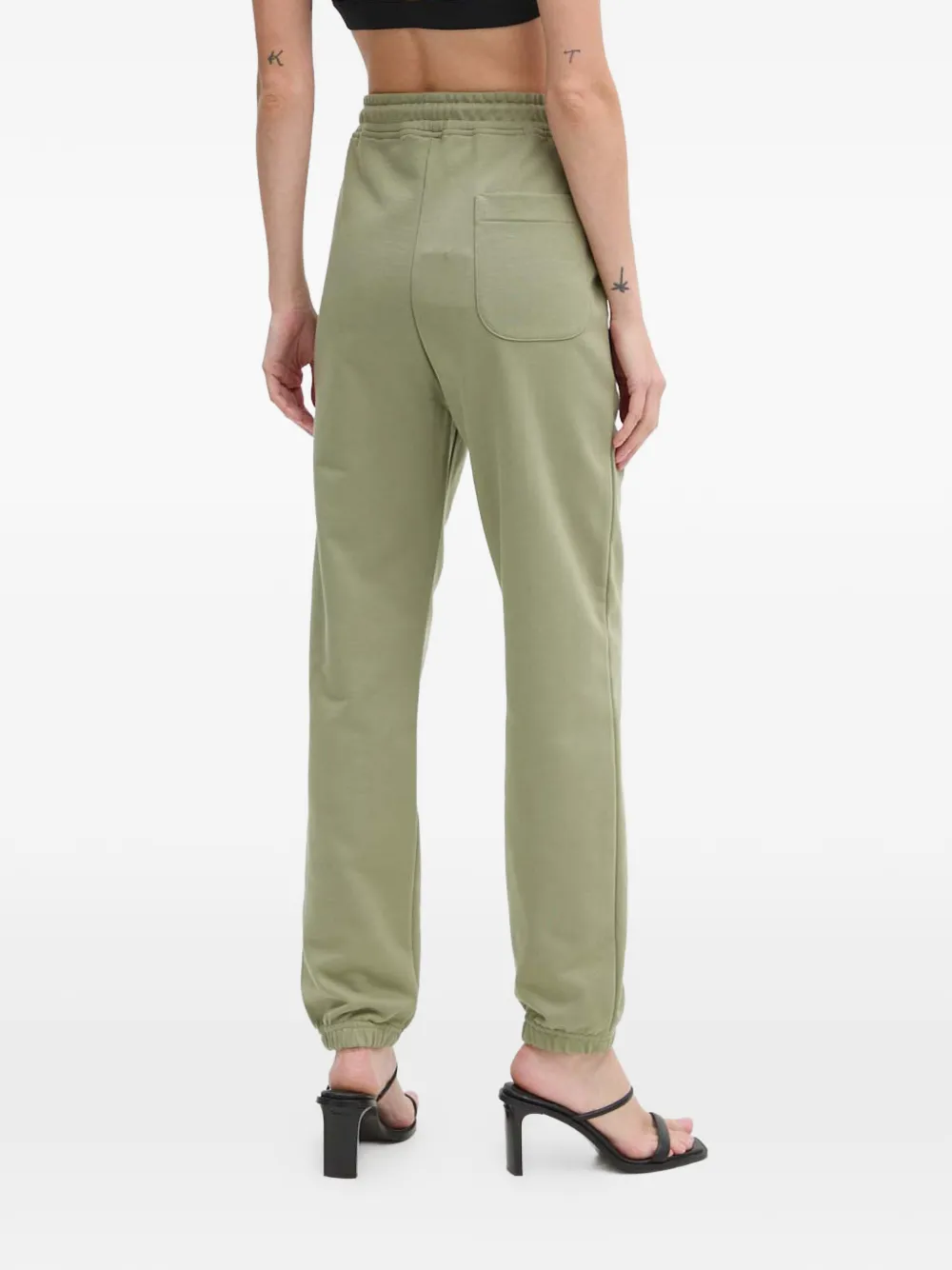  Moschino Jeans Drawstring Printed Trousers - Green 