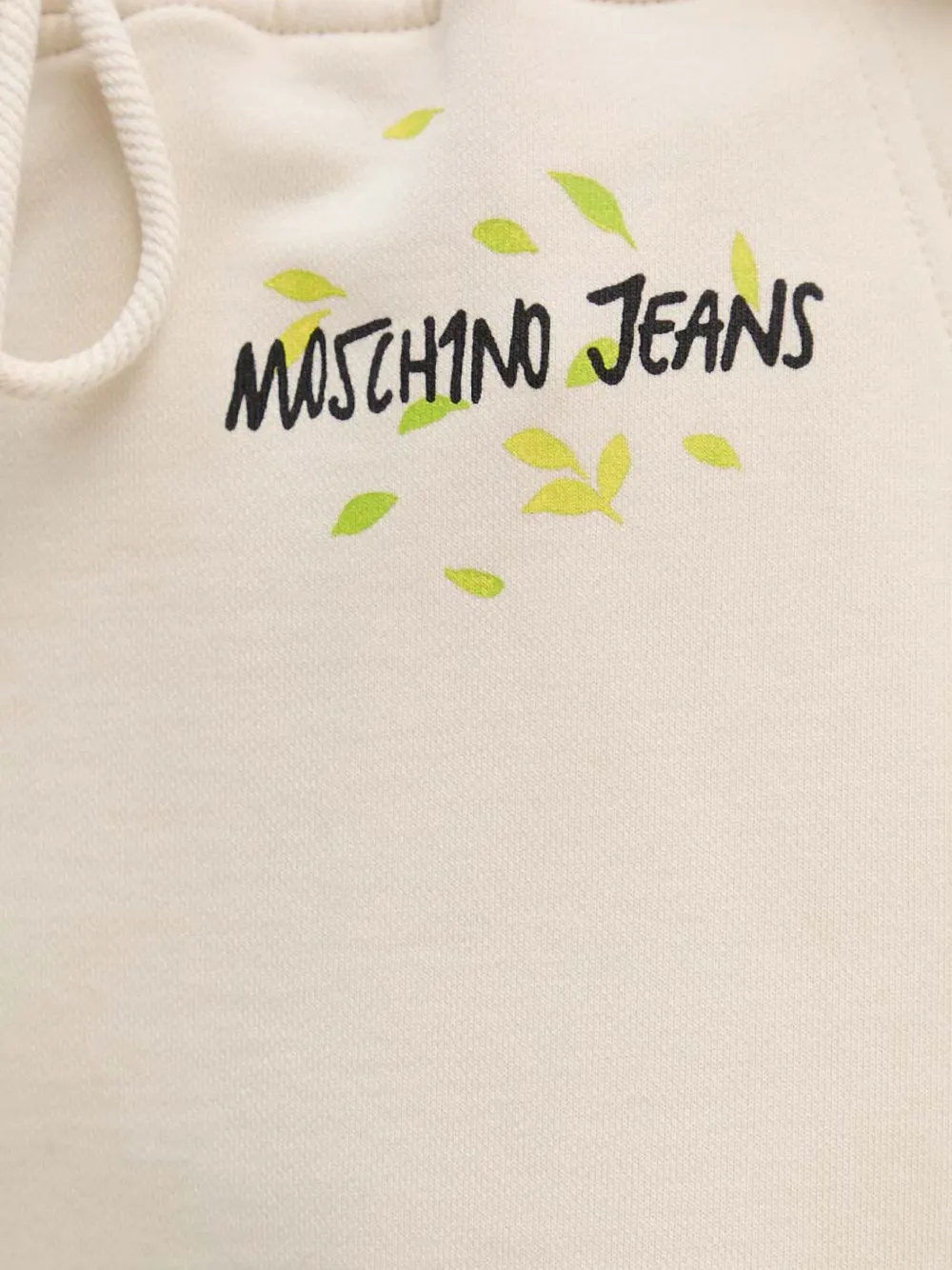 MOSCHINO JEANS Broek met trekkoord en print Beige