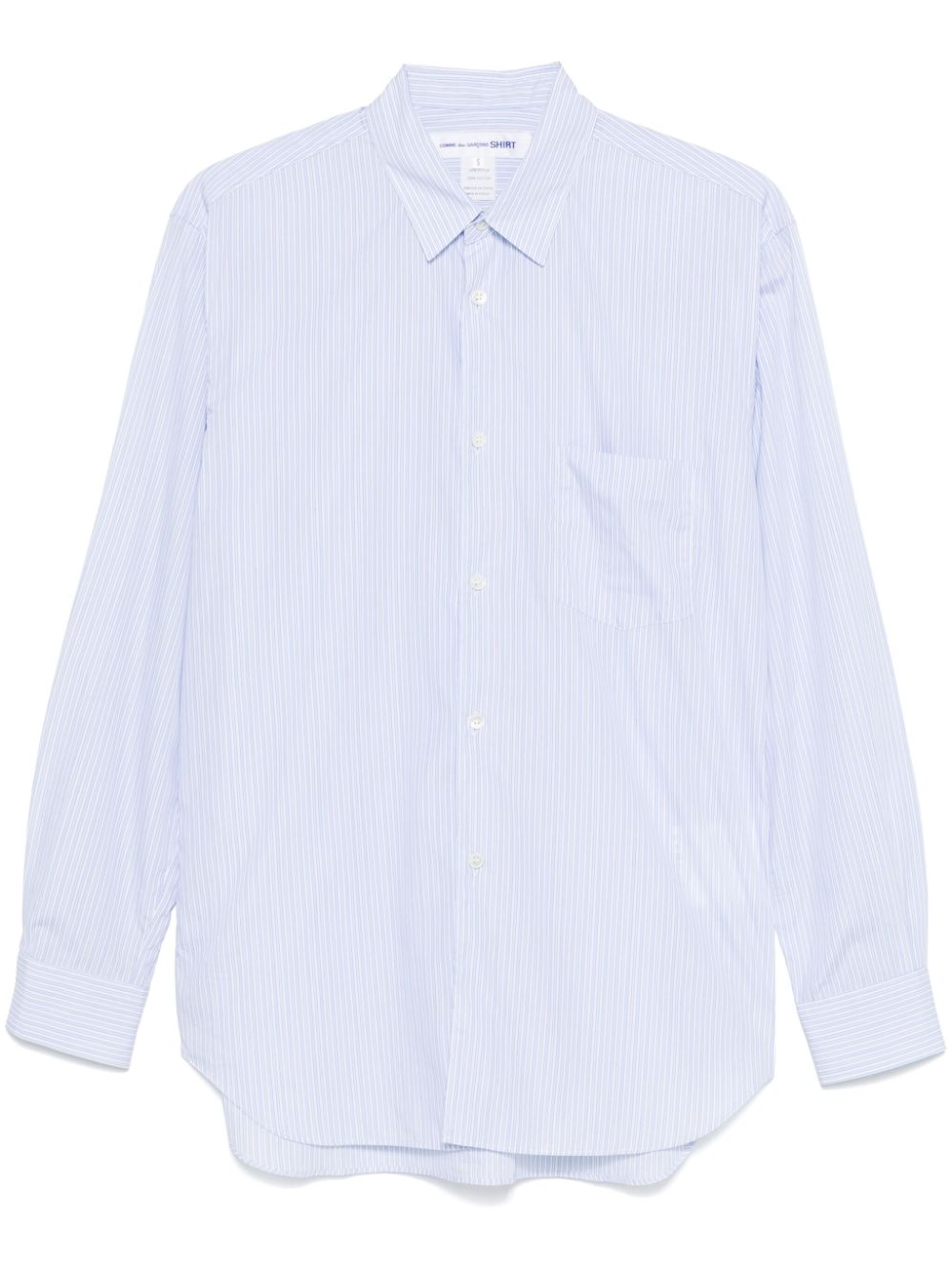 Comme Des Garçons Shirt Gestreept overhemd Blauw