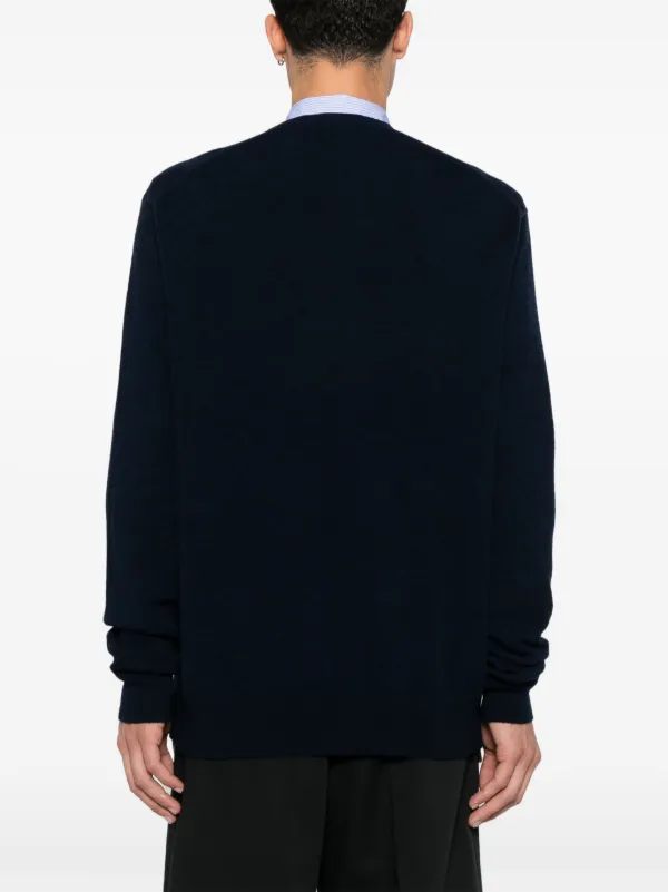 COMME des GARÇONS SHIRT ブラックウールセーター M COMME des GARÇONS SHIRT ブラックウールセーター M