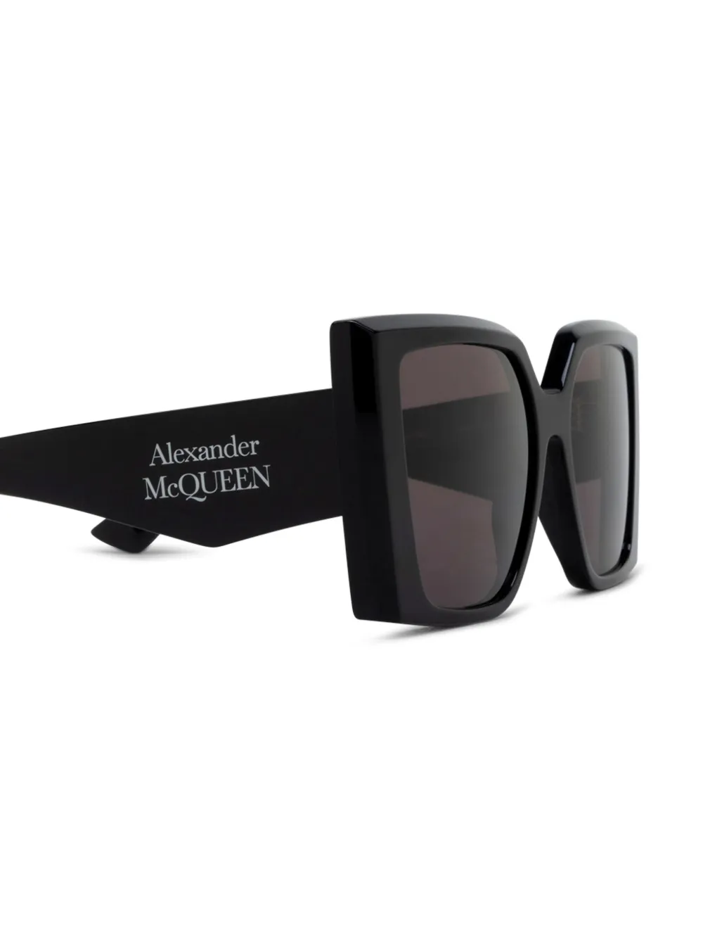 Alexander McQueen Eyewear Zonnebril met oversized montuur Zwart
