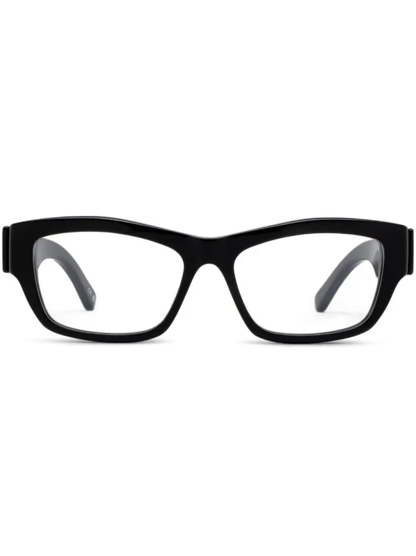 Balenciaga Eyewear スクエア眼鏡フレーム | ブラック | FARFETCH JP