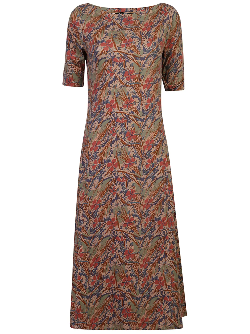 Lauren Ralph Lauren Midi-jurk met bloemenprint Beige