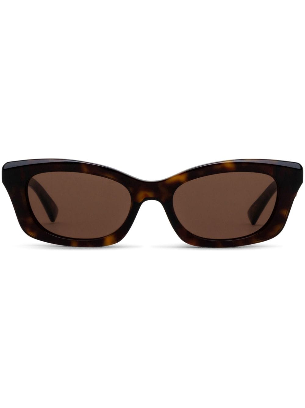 Alexander Mcqueen Geometric-frame Sunglasses In Brown