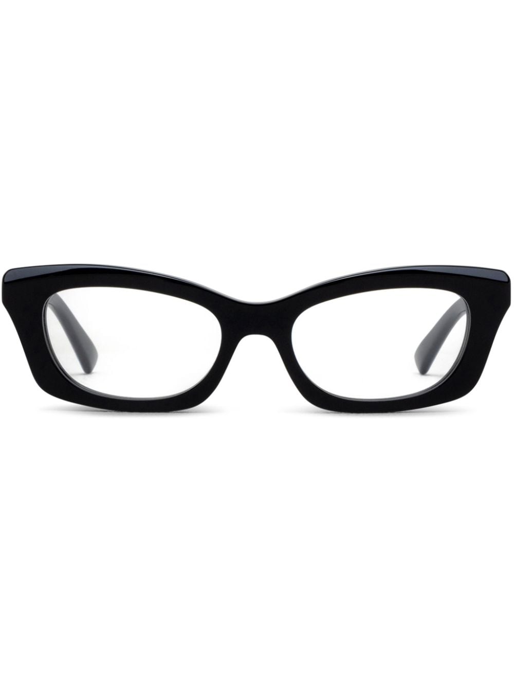 Alexander Mcqueen Rectangle-frame Glasses In Black