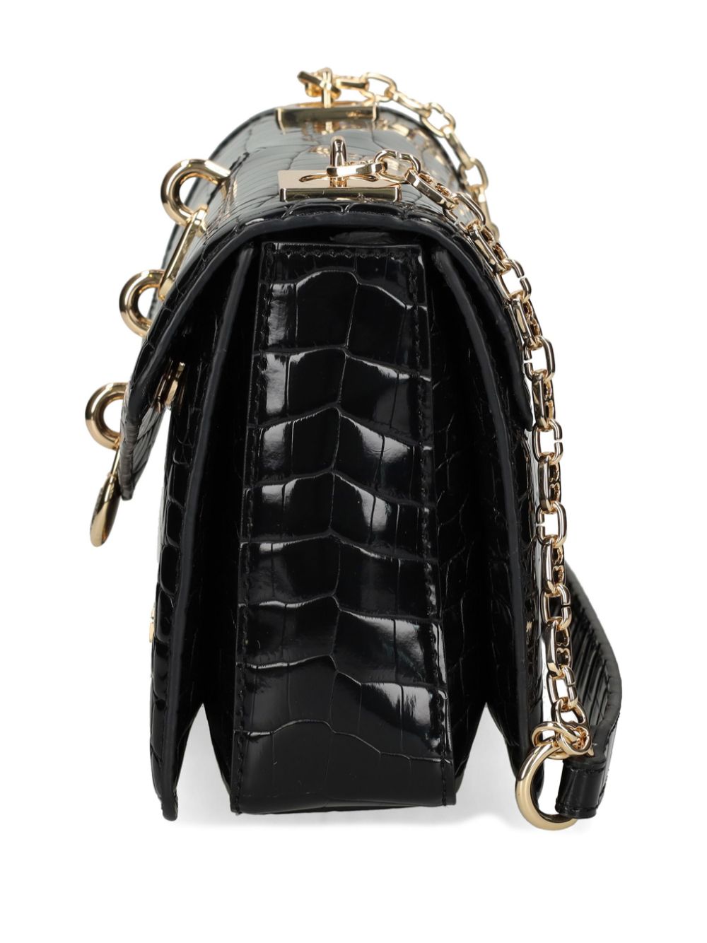 Love Moschino crocodile-embossed crossbody bag Women