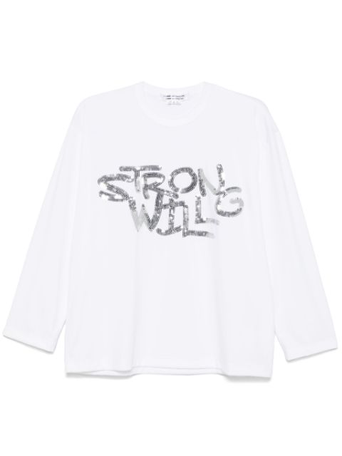 Comme Des Garcons Comme Des Garcons sequin-embellished T-shirt Women