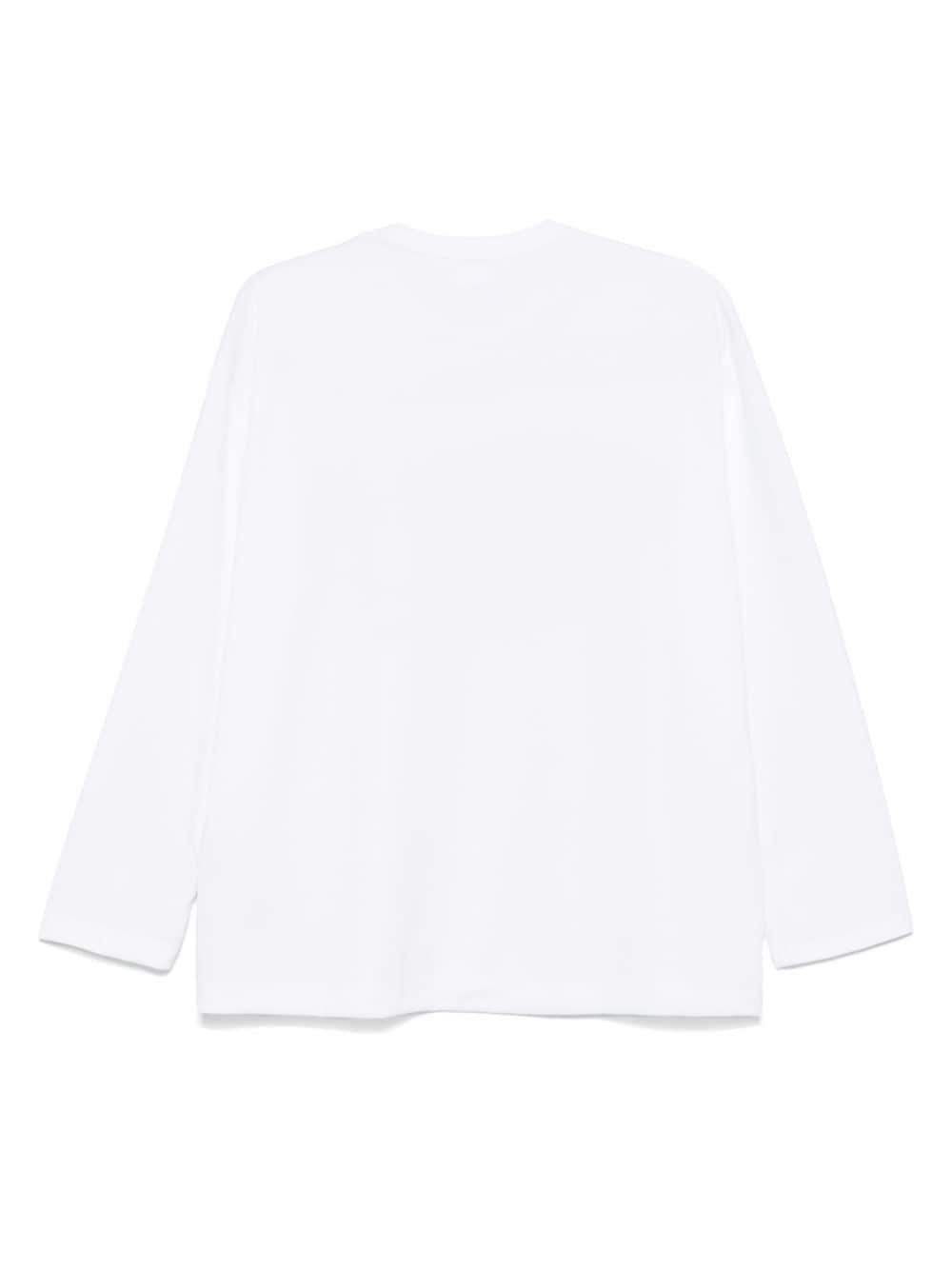 Shop Comme Des Garçons Comme Des Garçons Sequin-embellished T-shirt In Weiss