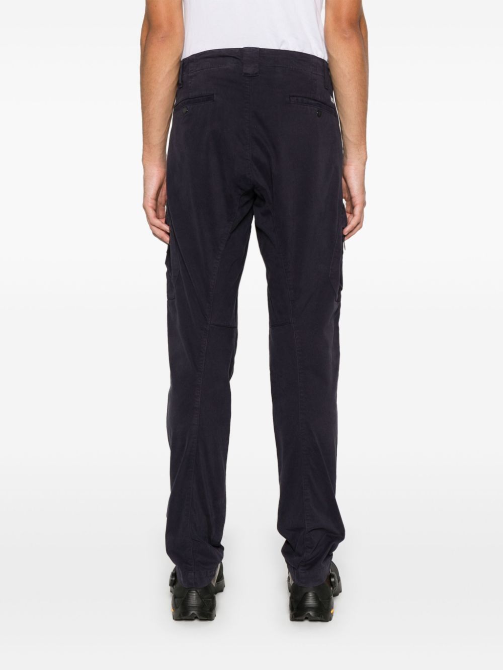 Shop C.p. Company Lens-detail Cargo Pants In Blue