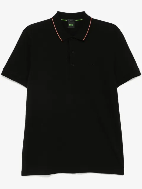 BOSS embroidered logo polo shirt