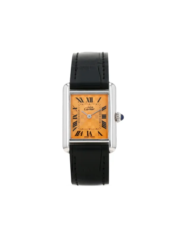 Cartier 1990 pre owned Tank Must 29mm Yellow FARFETCH AU