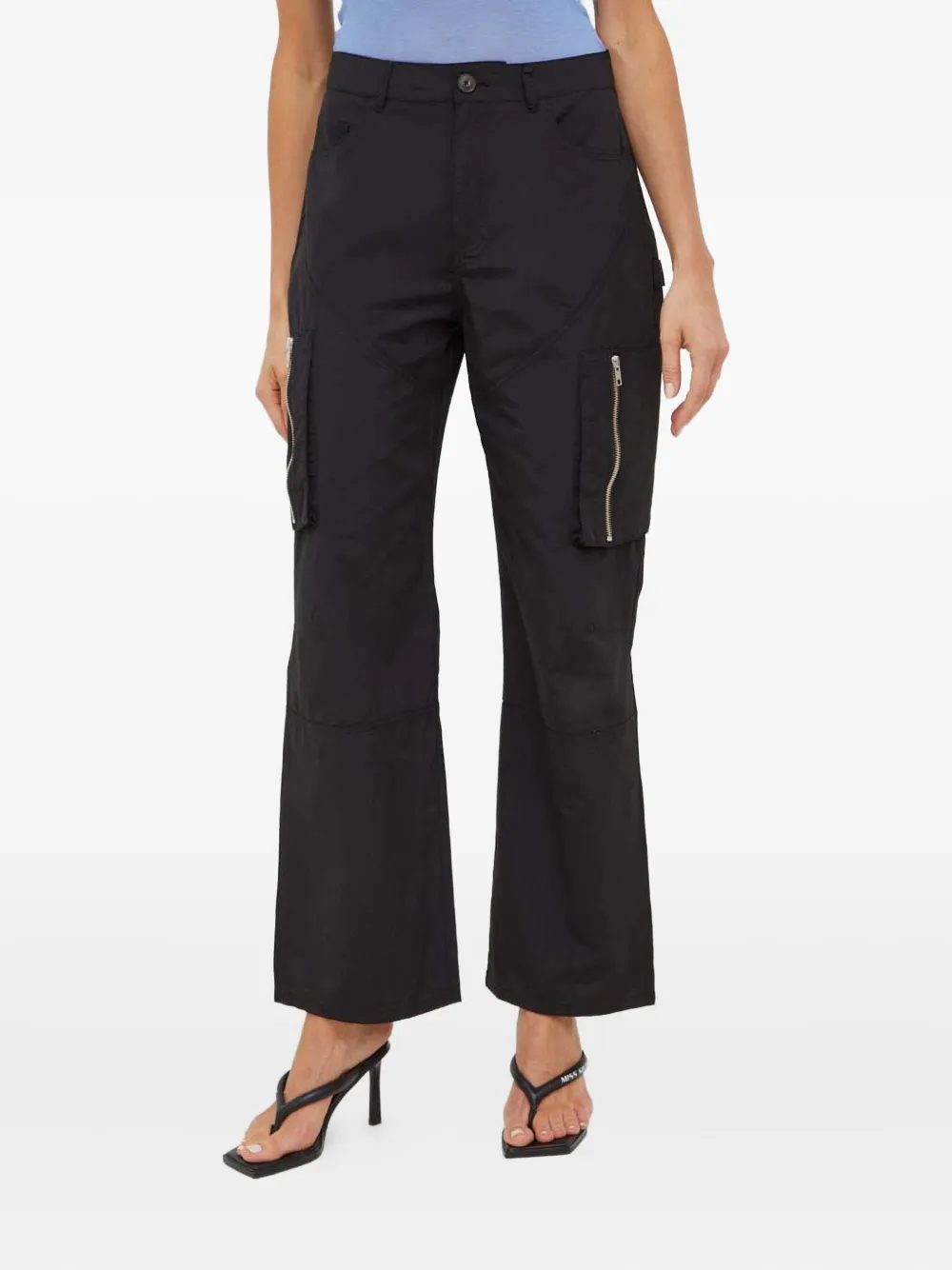 Herskind Zip-pocket Trousers In Black