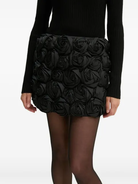 HERSKIND falda corta con detalle de rosa