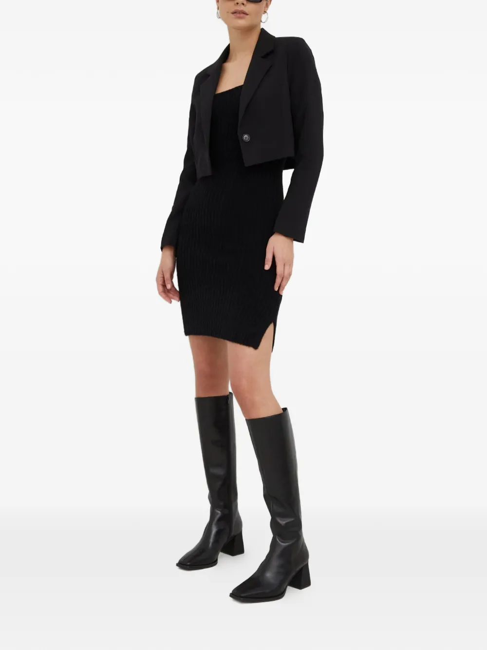  Herskind Rib Strapless Mini Dress - Black 