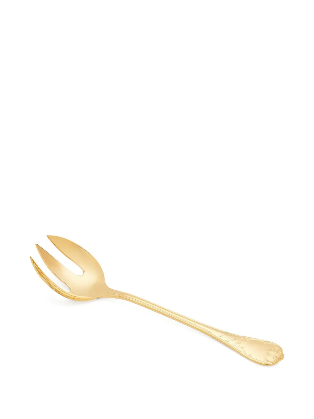 Christofle sculpted salad fork | Gold | Image 1