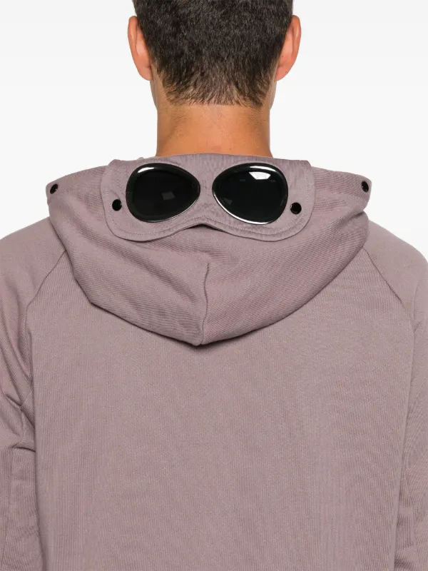 C.P. Company Goggles detail Hoodie Purple FARFETCH