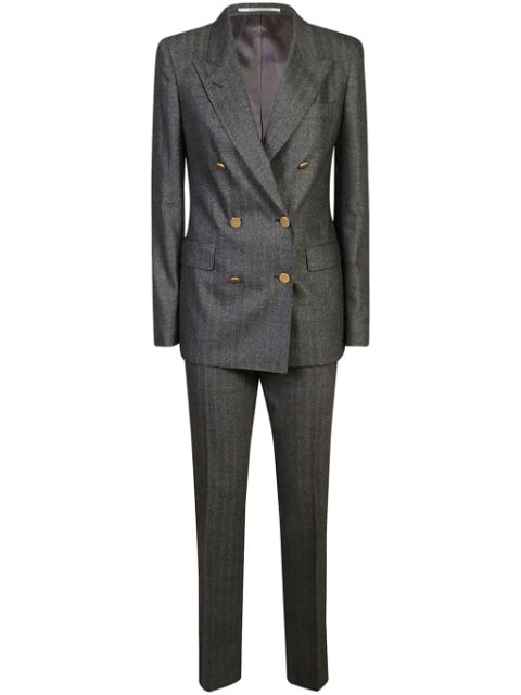 Tagliatore herringbone-pattern suit Women