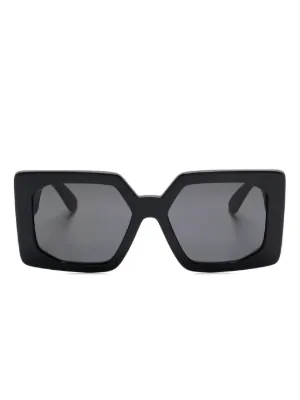 Gucci Eyewear Interlocking G Logo Sunglasses | Black | FARFETCH